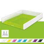 Odkladač "Wow", zelená, dvoubarevný, plastový, LEITZ