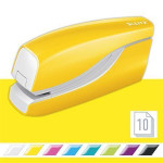 Sešívačka "Wow", žlutá, elektrická, No.10, 10 listů, LEITZ