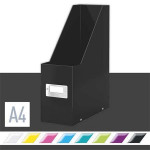 Stojan na časopisy "Click&Store", černá, PP/karton, 95 mm, lesklá, LEITZ