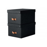 Úložný box "Puro", černá, velikost M, 2 ks/balení, LEITZ 61490095