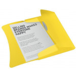 Desky na spisy "Vivida", s gumičkou, žlutá, 15 mm, A4, PP, ESSELTE