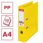 Pákový pořadač "Standard", ochranné spodní kování, Vivida žlutá, 75 mm, A4, PP, ESSELTE