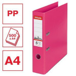 Pákový pořadač "Standard", ochranné spodní kování, fuchsia, 75 mm, A4, PP, ESSELTE