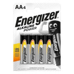 Baterie "Alkaline Power", AA (tužková), 4 ks, ENERGIZER E300132901/E300132900