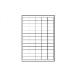 Logo etikety 38mm x 21.2mm, A4, matné, bílé, 65 etiket, 140g/m2, baleno po 10 ks, pro inkoustové a laserové tiskárny