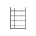 Logo etikety 48.5mm x 16.9mm, A4, matné, bílé, 68 etiket, 140g/m2, baleno po 10 ks, pro inkoustové a laserové tiskárny
