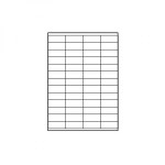 Logo etikety 52.5mm x 21.2mm, A4, matné, bílé, 56 etiket, 140g/m2, baleno po 10 ks, pro inkoustové a laserové tiskárny