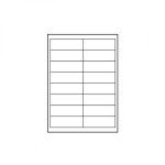 Logo etikety 99.1mm x 34mm, A4, matné, bílé, 16 etiket, 140g/m2, baleno po 10 ks, pro inkoustové a laserové tiskárny