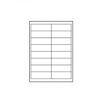 Logo etikety 99.1mm x 34mm, A4, matné, bílé, 16 etiket, 140g/m2, baleno po 25 ks, pro inkoustové a laserové tiskárny