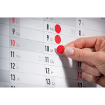 Avery Zweckform etikety 8mm, růžové, 104 etiket, značkovací, baleno po 4 ks, 3111, pro ruční popis, DOPRODEJ