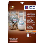 Avery Zweckform etikety 63.5mm x 42.3mm, A4, bílé, 18 etiket, snímatelné, baleno po 20 ks, L7101REV-20, pro laserové a inkoustové