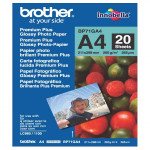 Brother Glossy Photo Paper, BP71GA4, foto papír, lesklý, bílý, A4, 260 g/m2, 20 ks, inkoustový
