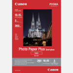 Canon Photo Paper Plus Semi-Glossy, SG-201, foto papír, pololesklý, saténový typ 1686B072, bílý, 10x15cm, 4x6", 260 g/m2, 5 ks, in