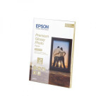 Epson Premium Glossy Photo Paper, C13S042154, foto papír, lesklý, bílý, Stylus Color, Photo, Pro, 13x18cm, 5x7", 255 g/m2, 30 ks,