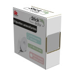 UPrint etikety 14mmx40mm, bílé, 180 etiket, UP21 180 WHITE, pro tiskárny StickEasy