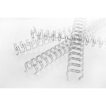 Hřbet "WireBind", stříbrný, kovový, 3:1, 6 mm, 55 listů, GBC