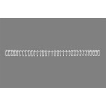 Hřbet "WireBind", stříbrná, kovový, 3:1, 12,5 mm, 115 listů, GBC