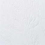 Desky pro vazbu "LeatherGrain", bílá, kožený vzhled, A4, 250 g, GBC