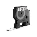 Páska, flexibilní, nylonová, 12 mm x 3,5 m, DYMO "D1", bílá-černá