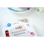 Sada fixů na porcelán "JUNIOR" 12 barev, KREUL