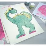 Sada prstových barev třpytivé "MUCKI", 4 barvy, 4x150ml, KREUL