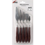 Sada Malířské nástroje kovové s dřevěnou rukojetí 5 druhů, KREUL