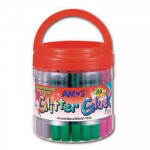 Třpytivé lepidlo, mix barev, 50 x 10,5 ml  AMOS FBAA0034