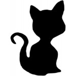 Ozdobná děrovačka, 16 mm, kotě