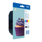 Brother originální ink LC-123RBWBP, CMY, 3x600str.