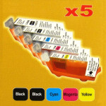 UPrint kompatibilní ink s CLI526, C-525/526 PACK, 2xblack/1xcyan/1xmagenta/1xyellow, s čipem