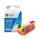 G&G kompatibilní ink s CLI571Y XL, NP-C-0CL571XLY, yellow, 10,8ml, ml high capacity