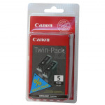 Canon originální ink PGI-5 BK, 0628B025, 0628B030, black, 2ks, 2-pack