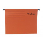 Závěsné zakládací desky, A4, oranžové, VICTORIA