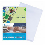 Obal, transparentní, matný, typ L, A4, 80 micron, VICTORIA