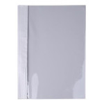 Desky s rychlovazačem, bílé, tvrdý zadní obal, PVC, A4, VICTORIA