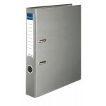 Pákový pořadač "Basic", šedý, 50 mm, A4, s ochranným spodním kováním, PP/karton, VICTORIA
