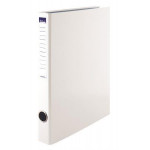 Pořadač čtyřkroužkový, bílý, 35 mm, A4, PP/karton, VICTORIA