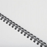 Hřbet, drátový, bílá, 3:1, 12 mm, 81-100 listů, FELLOWES