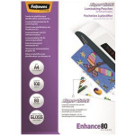 Laminovací fólie "SuperQuick", lesklá, A4, 80 micron, FELLOWES
