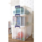 Úložný box "ProStore", čirá, plast, 36 l, 3 ks/balení, FELLOWES 7730802
