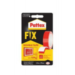 Samolepicí páska "Pattex Fix 120 kg", červená, oboustranná, 19 mm x 1,5 m, HENKEL