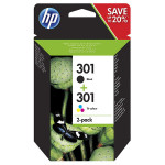 HP originální ink N9J72AE, HP 301, black/color, blistr, 190/165str., 2-pack