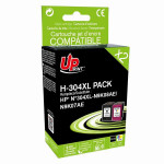 UPrint kompatibilní ink s N9K08AE+N9K07AE, HP 304XL, H-304XL BK/CL PACK, black/color, 700/400str., 20/18ml