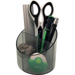 Stojánek na psací potřeby, transparentní šedá, HELIT H6390208