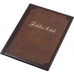 Desky na jídelní lístek "Framed" - CZ, hnědá-světle hnědá, koženka, A4, PANTA PLAST