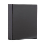 Pořadač čtyřkroužkový, černá, přední průhledná kapsa, 80 mm, A4, PVC, PANTA PLAST