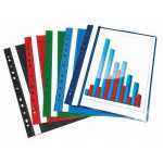 Desky s rychlovazačem, europerforace, červené, PP, A4, VICTORIA