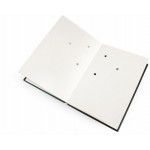 Podpisová kniha, černá, koženka, A4, 20 listů, karton, VICTORIA