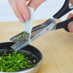 Kuchyňské nůžky, na bylinky a papír, 5 čepelí, RAPESCO