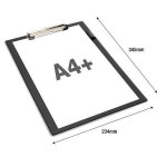 Podložka na psaní, černá, A4+, PVC, RAPESCO VSTCB0B3